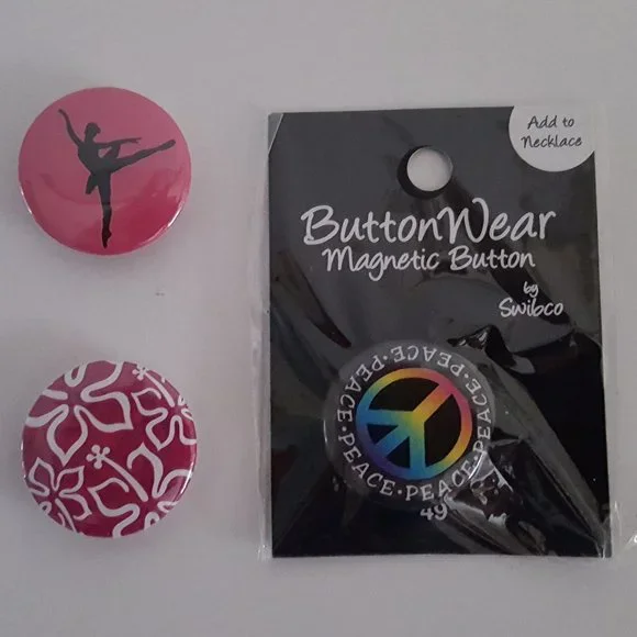 ButtonWear Add-a-Magnetic Button Necklace *Small Parts* - Picture 2 of 9